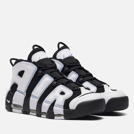 фото Мужские кроссовки nike air more uptempo 96, цвет чёрный, размер 40 eu