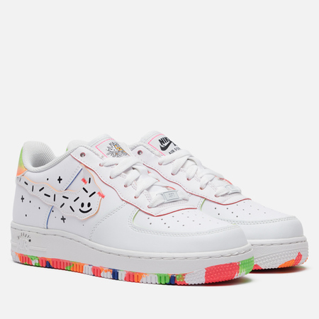 фото Кроссовки nike air force 1 lv8 gs, цвет белый, размер 35.5 eu