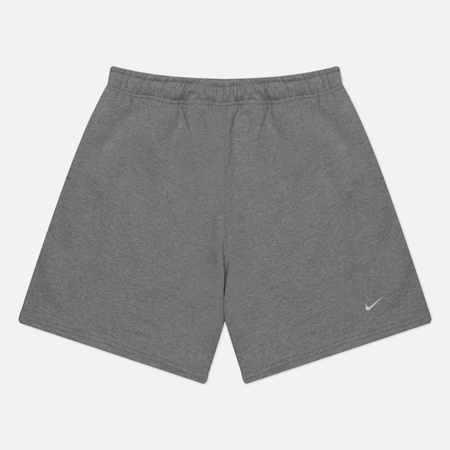 фото Мужские шорты nike solo swoosh fleece, цвет серый, размер s