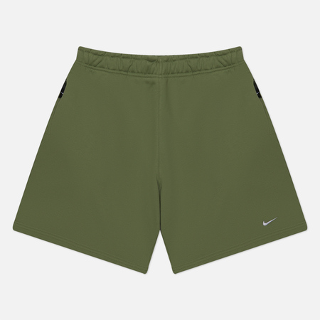 фото Мужские шорты nike solo swoosh fleece, цвет зелёный, размер s