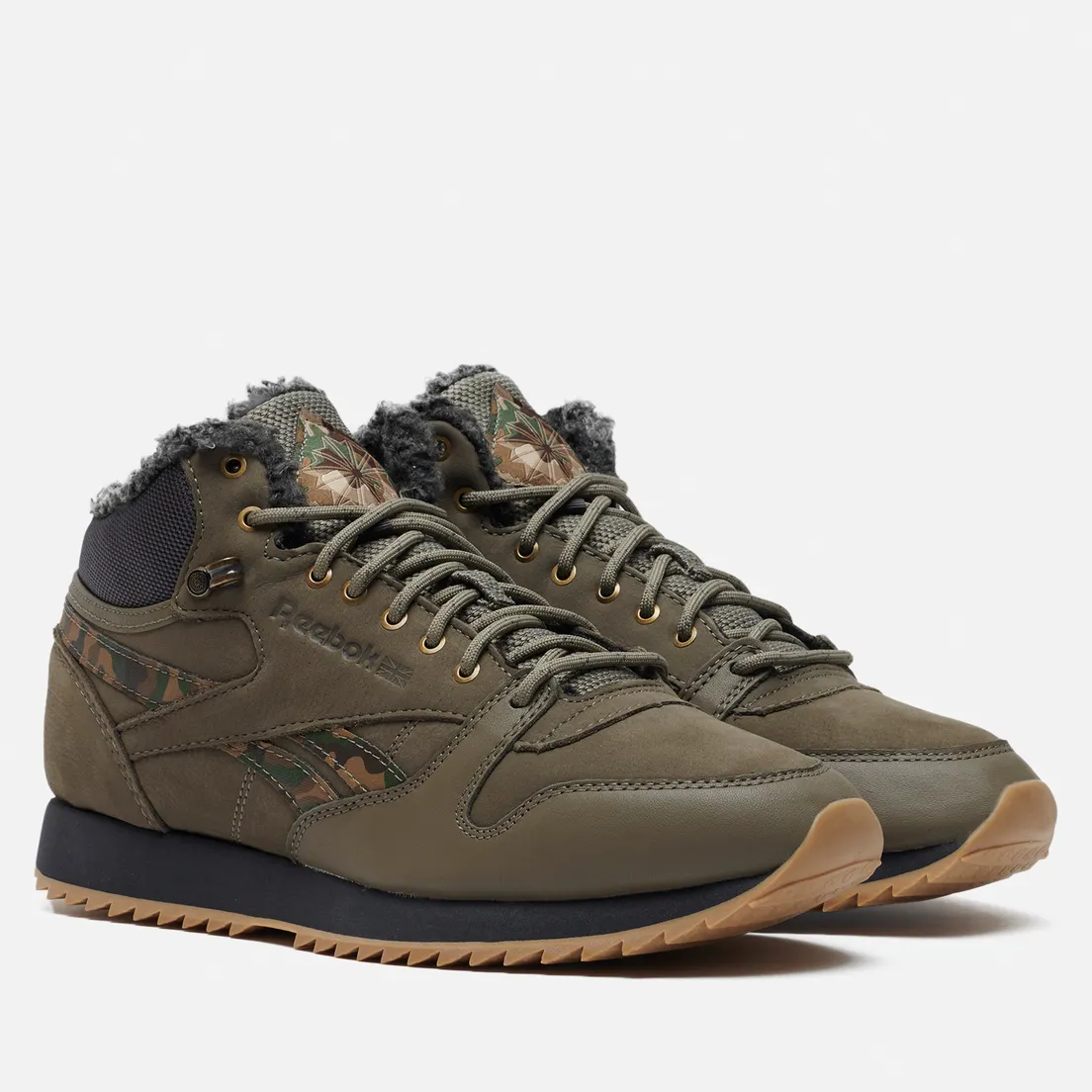 Reebok Мужские кроссовки Classic Leather Mid Ripple