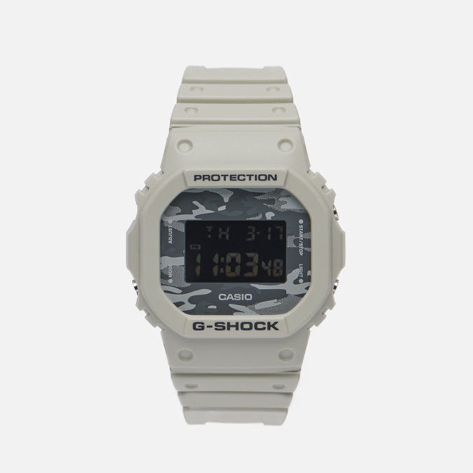 Наручные часы CASIO, цвет серый, размер UNI DW-5600CA-8ER G-SHOCK DW-5600CA-8ER - фото 1