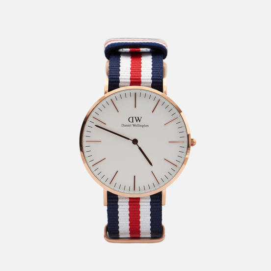 Наручные часы Daniel Wellington Classic Canterbury Blue/White/Red/Rose Gold/Eggshell White