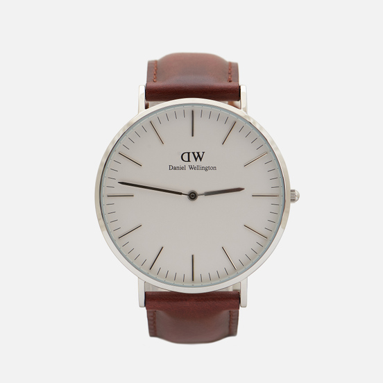 Наручные часы Daniel Wellington Classic St Mawes Brown/Silver/Eggshell White