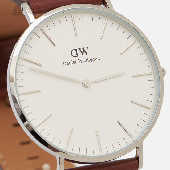 Наручные часы Daniel Wellington Classic St Mawes Brown/Silver/Eggshell White