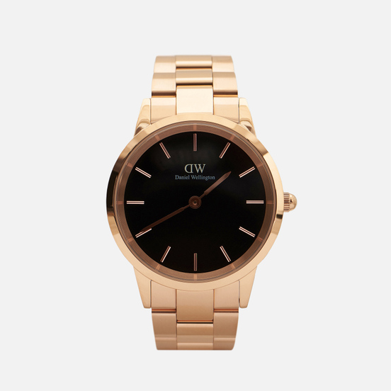 Наручные часы Daniel Wellington Iconic Link Rose Gold/Rose Gold/Black