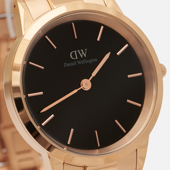 Наручные часы Daniel Wellington Iconic Link Rose Gold/Rose Gold/Black