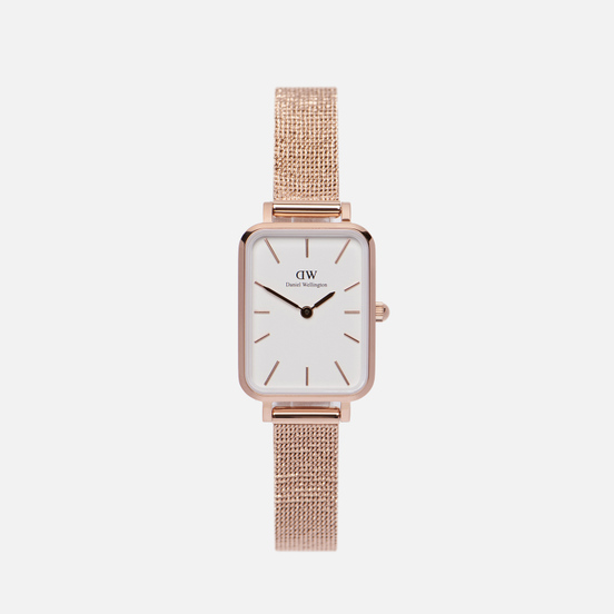 Наручные часы Daniel Wellington Quadro Pressed Melrose Rose Gold/Rose Gold/White