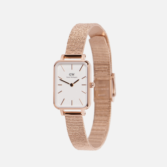 Наручные часы Daniel Wellington Quadro Pressed Melrose Rose Gold/Rose Gold/White