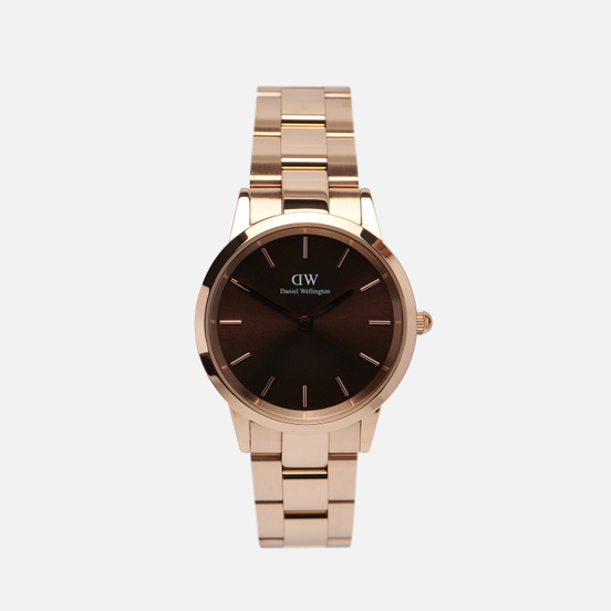 Наручные часы Daniel Wellington Iconic Amber Small Rose Gold/Rose Gold/Brown