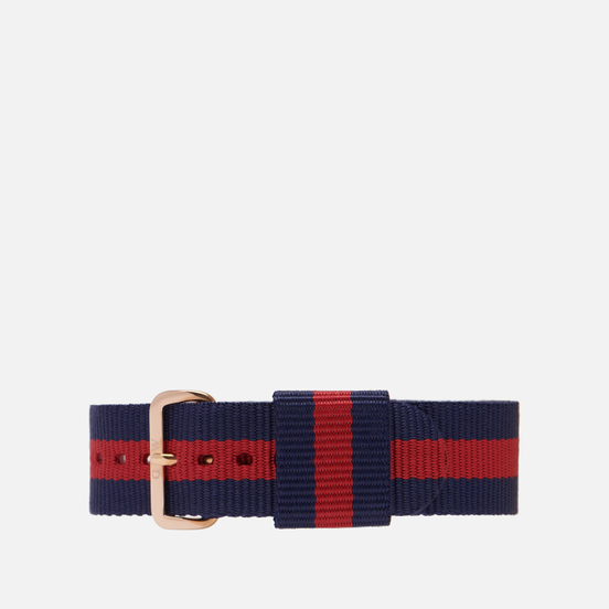 Ремешок для часов Daniel Wellington Classic Oxford Rose Gold/Blue/Red