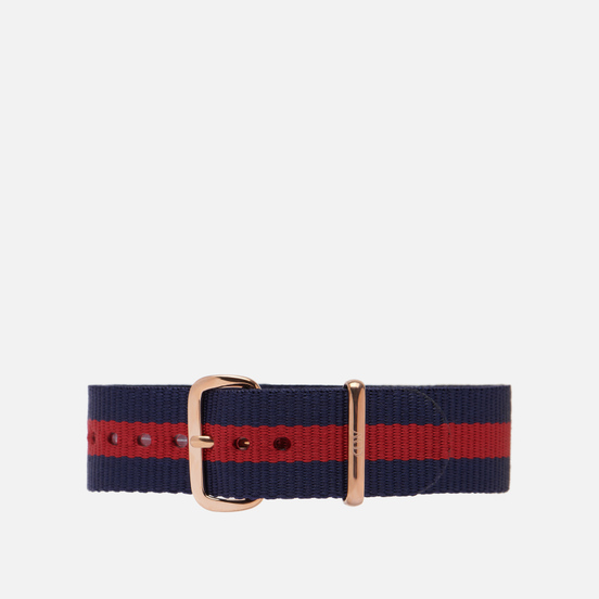 Ремешок для часов Daniel Wellington Classic Oxford Rose Gold/Navy/Red