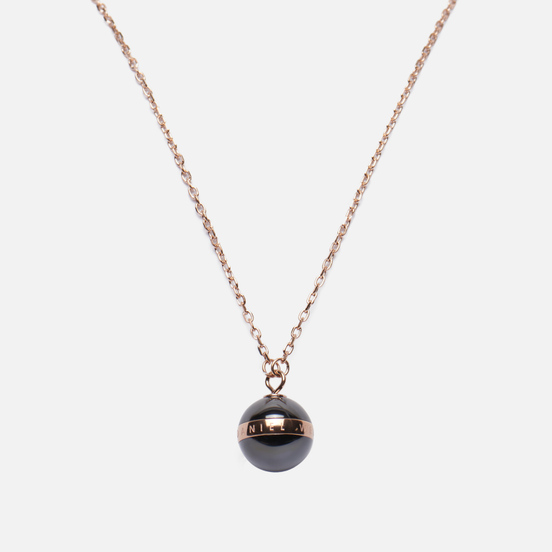 Колье Daniel Wellington Aspiration Necklace Black/Rose Gold