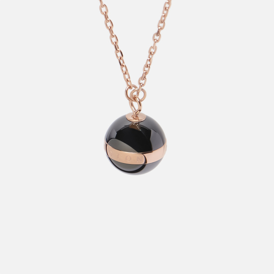 Колье Daniel Wellington Aspiration Necklace Black/Rose Gold