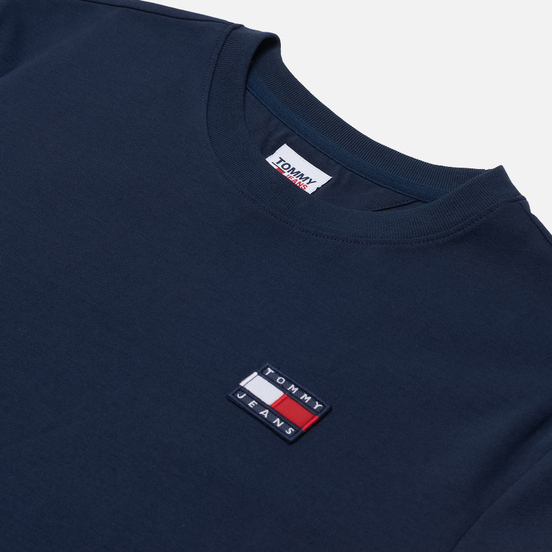 Женская футболка Tommy Jeans Tommy Badge Cropped Fit Twilight Navy