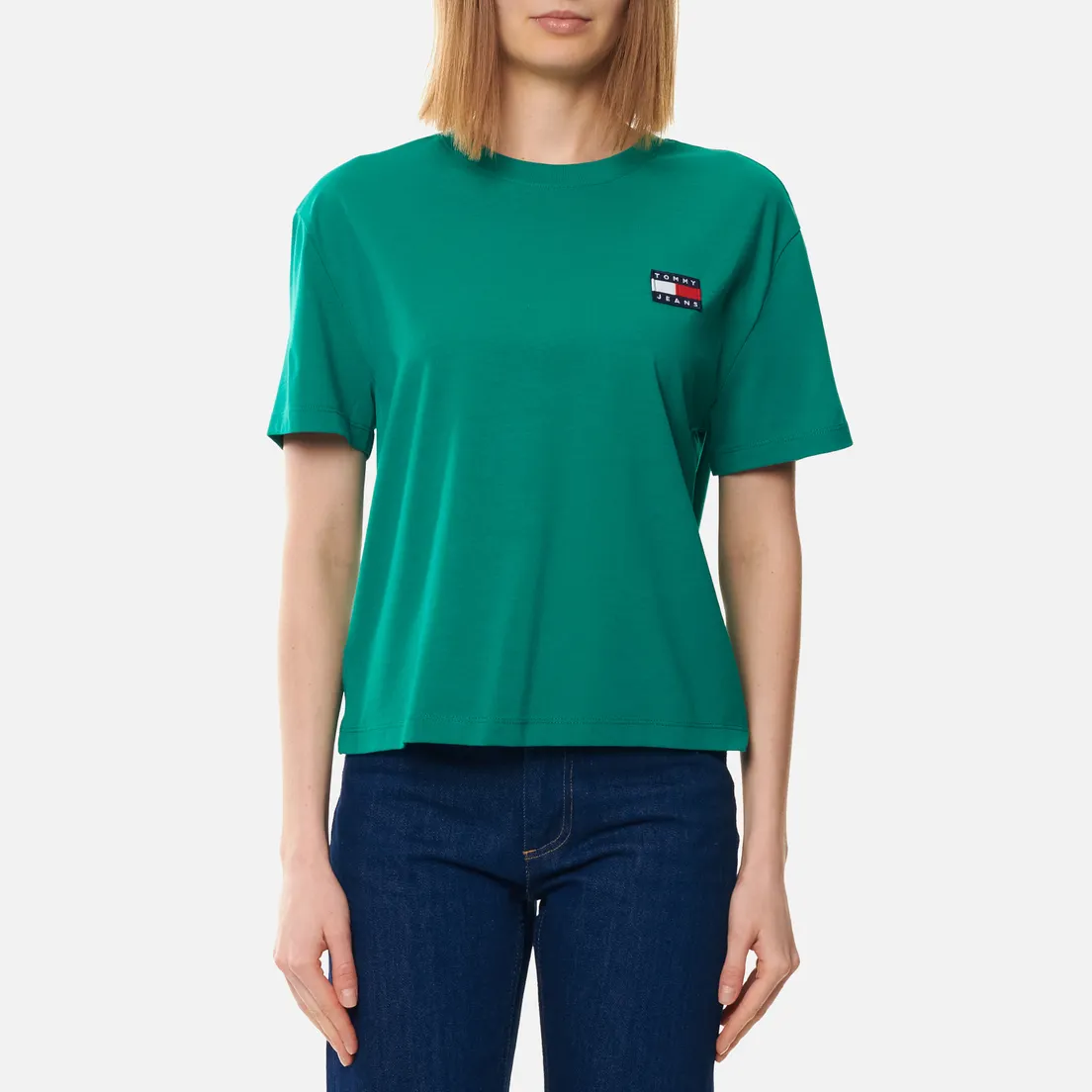 Tommy Jeans Женская футболка Tommy Badge Cropped Fit