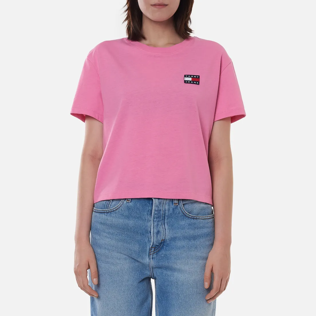Tommy Jeans Женская футболка Tommy Badge Cropped Fit