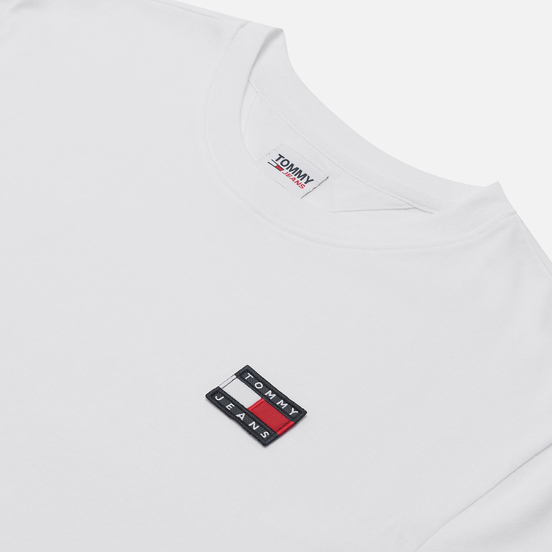 Женская футболка Tommy Jeans Tommy Badge Cropped Fit White