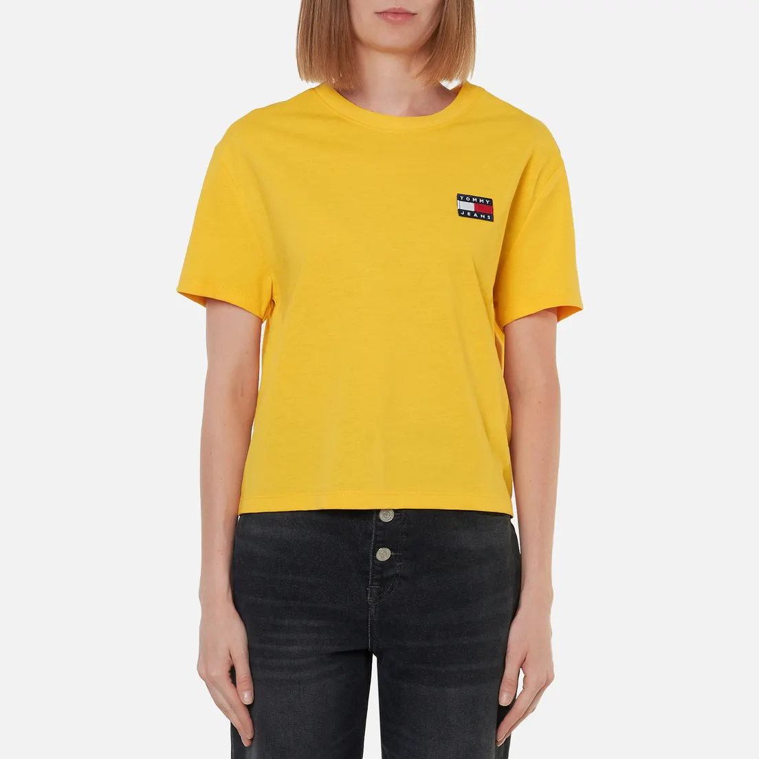 Tommy Jeans Женская футболка Tommy Badge Cropped Fit