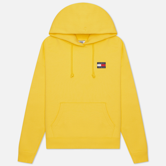 Женская толстовка Tommy Jeans Tommy Badge Organic Cotton Hoodie Star Fruit Yellow