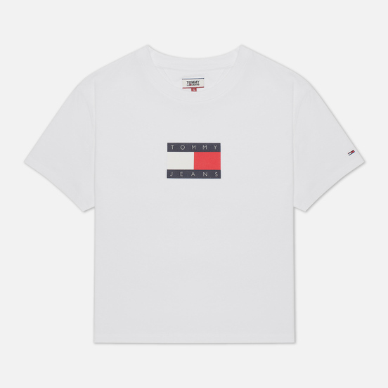 Женская футболка Tommy Jeans Organic Cotton Cropped Fit White
