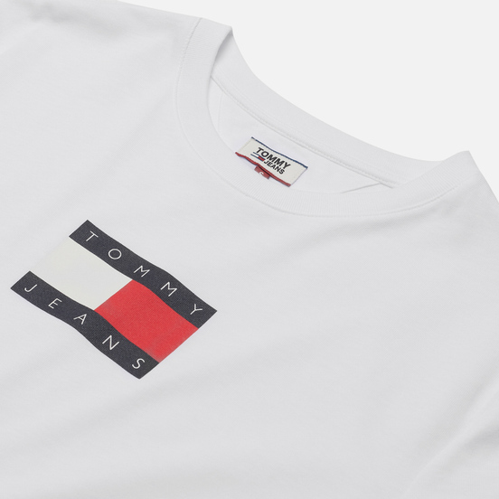 Женская футболка Tommy Jeans Organic Cotton Cropped Fit White