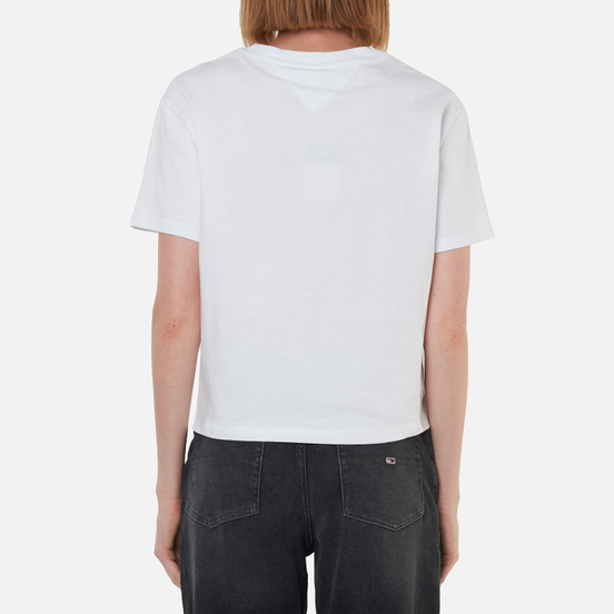 Женская футболка Tommy Jeans Organic Cotton Cropped Fit White