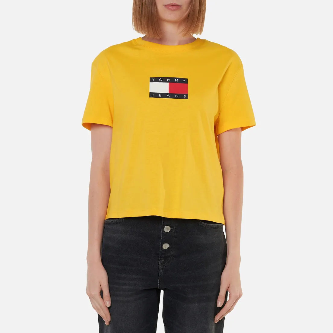 Tommy Jeans Женская футболка Organic Cotton Cropped Fit