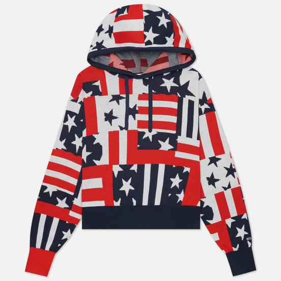 Женская толстовка Tommy Jeans Stars And Stripes Oversized Fit Star Stripe Print