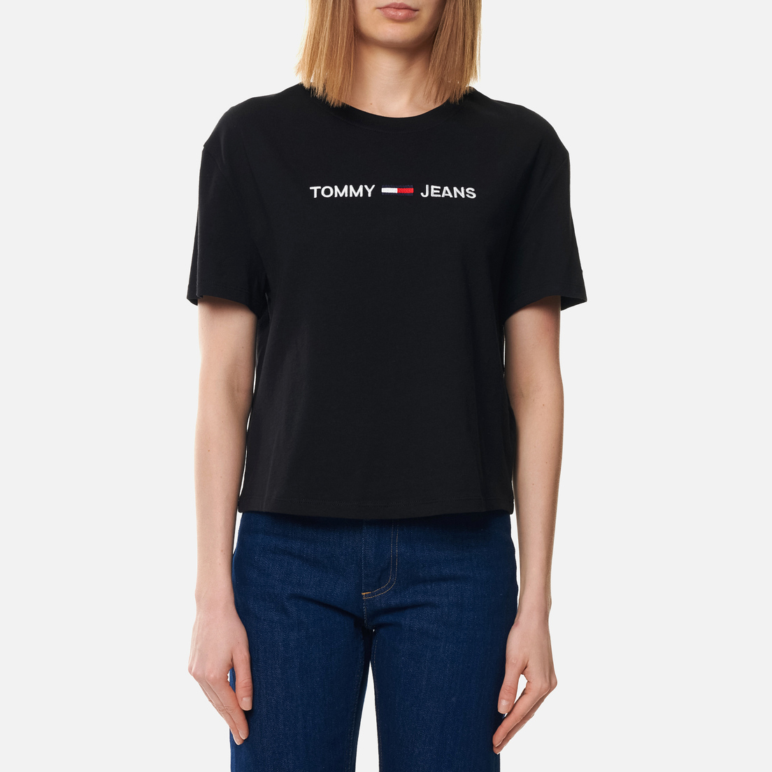 Tommy Jeans Женская футболка Organic Cotton Modern Linear Logo
