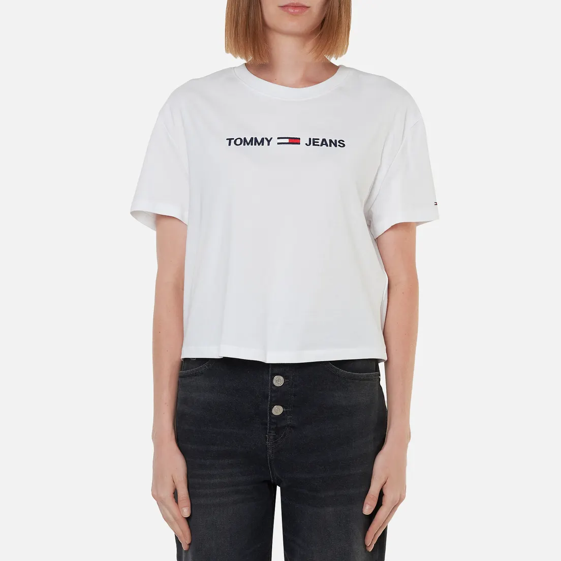 Tommy Jeans Женская футболка Organic Cotton Modern Linear Logo