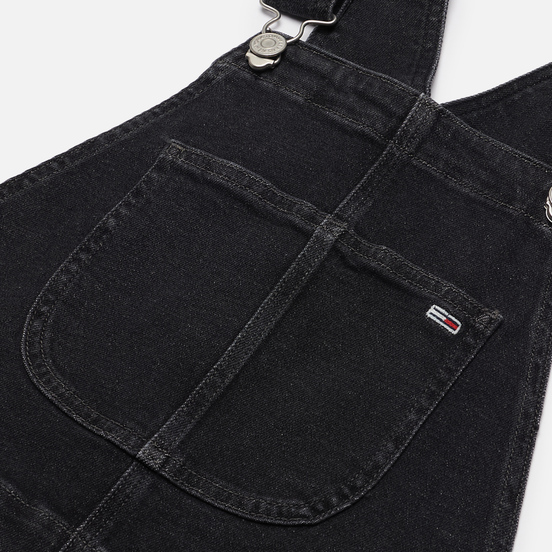 Женское платье Tommy Jeans Heritage Recycled Denim Dungaree Save Pf Black Comfort