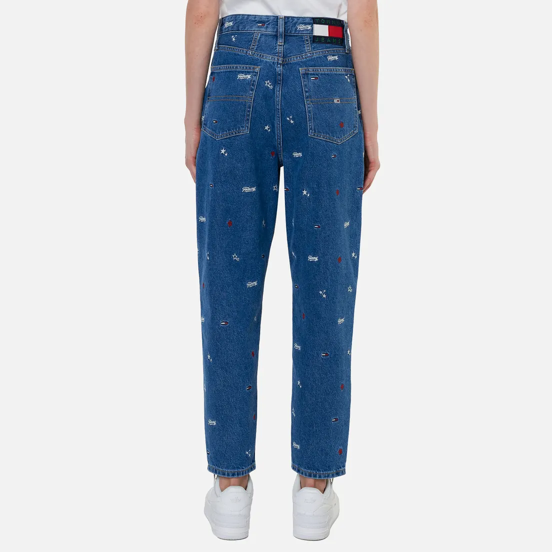 Tommy Jeans Женские джинсы Recycled Embroidery High Rise Mom