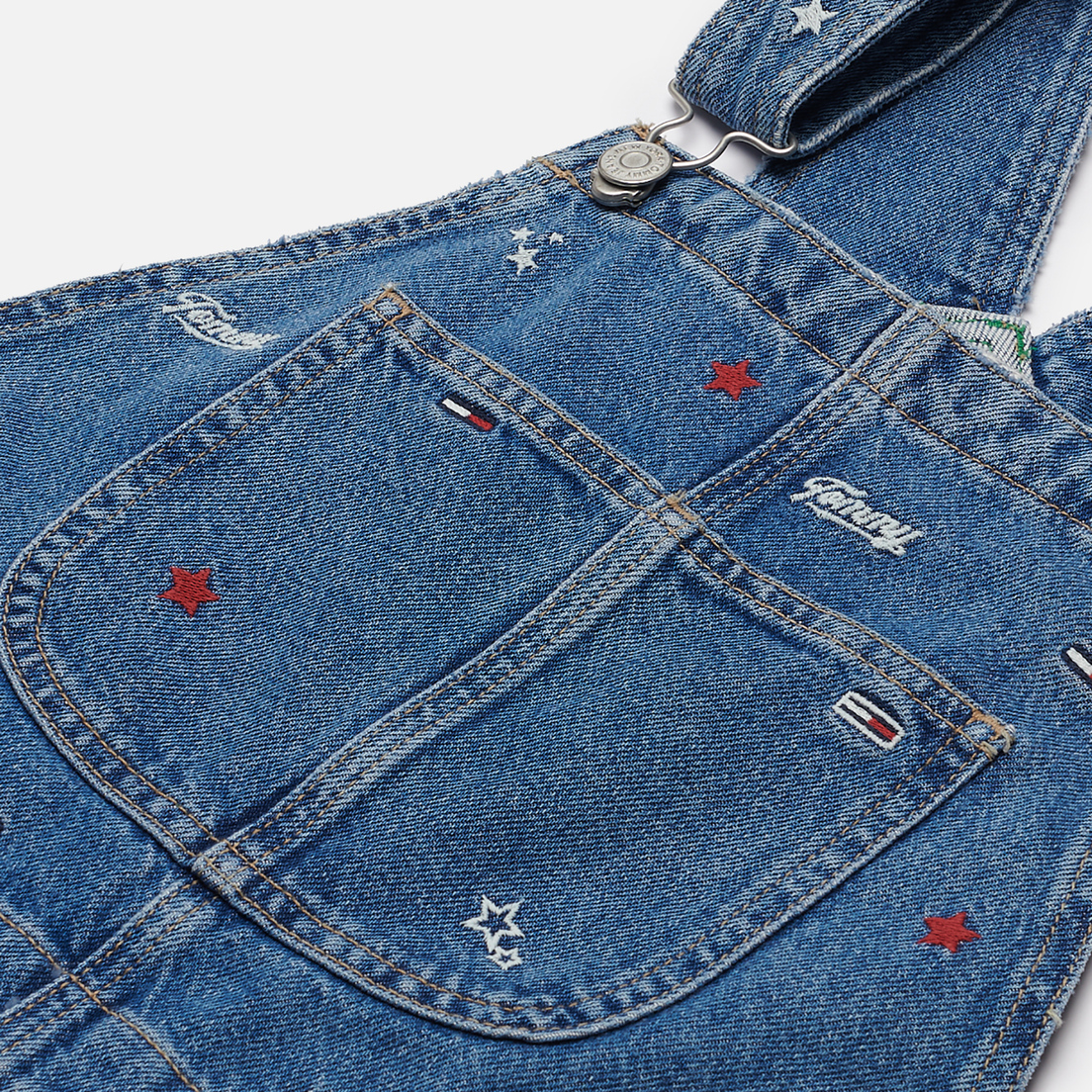 Tommy Jeans Женское платье Recycled Denim Embroidery Dungaree