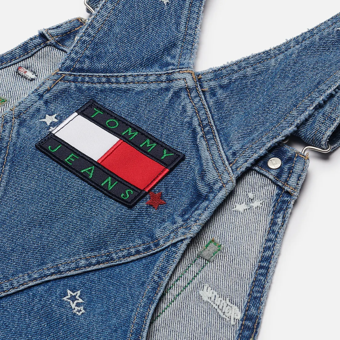 Tommy Jeans Женское платье Recycled Denim Embroidery Dungaree