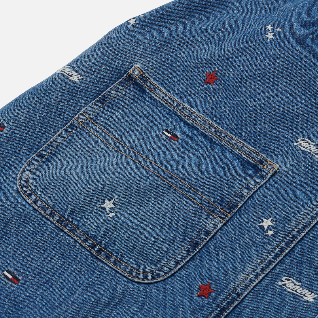 Tommy Jeans Женское платье Recycled Denim Embroidery Dungaree