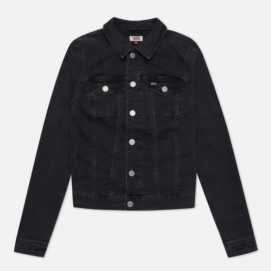 Женская джинсовая куртка Tommy Jeans Vivianne Slim Denim Trucker Bird Black Stretch