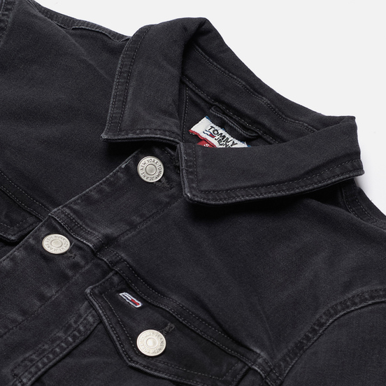 Женская джинсовая куртка Tommy Jeans Vivianne Slim Denim Trucker Bird Black Stretch