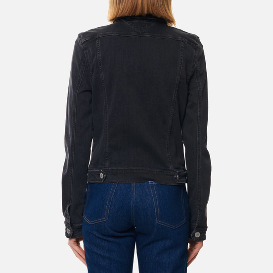 Женская джинсовая куртка Tommy Jeans Vivianne Slim Denim Trucker Bird Black Stretch