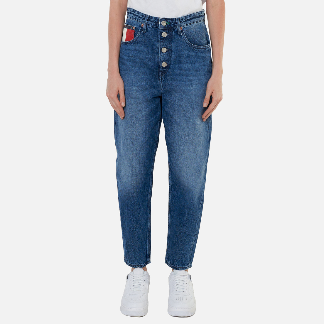 Tommy Jeans Женские джинсы Mom Tapered Recycled High Rise