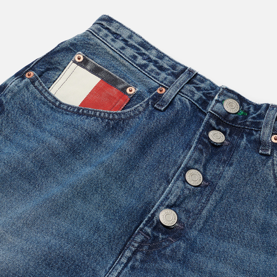 Женские джинсы Tommy Jeans Mom Tapered Recycled High Rise Save Pf Mid Blue Rigid