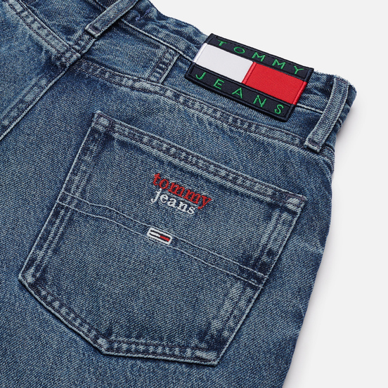 Женские джинсы Tommy Jeans Mom Tapered Recycled High Rise Save Pf Mid Blue Rigid