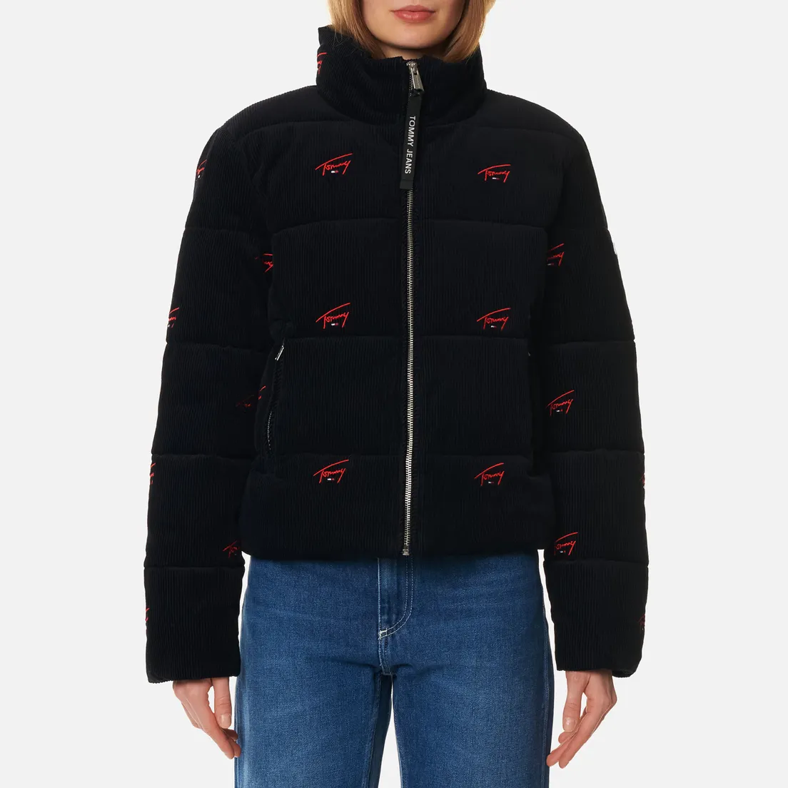 Tommy Jeans Женский пуховик Critter Corduroy Relaxed Fit Puffer