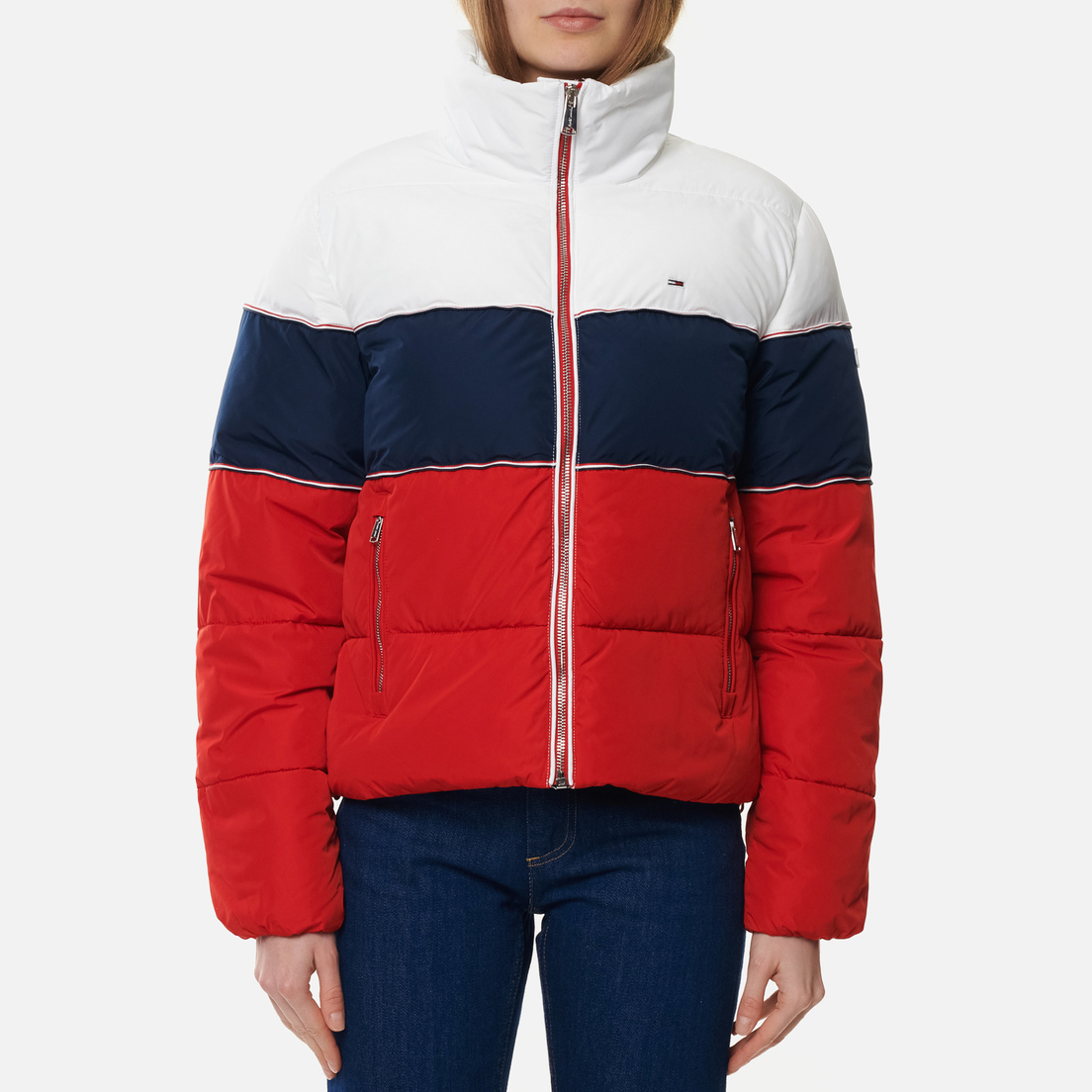 Tommy Jeans Женский пуховик Colour-Blocked Recycled Polyester Puffer
