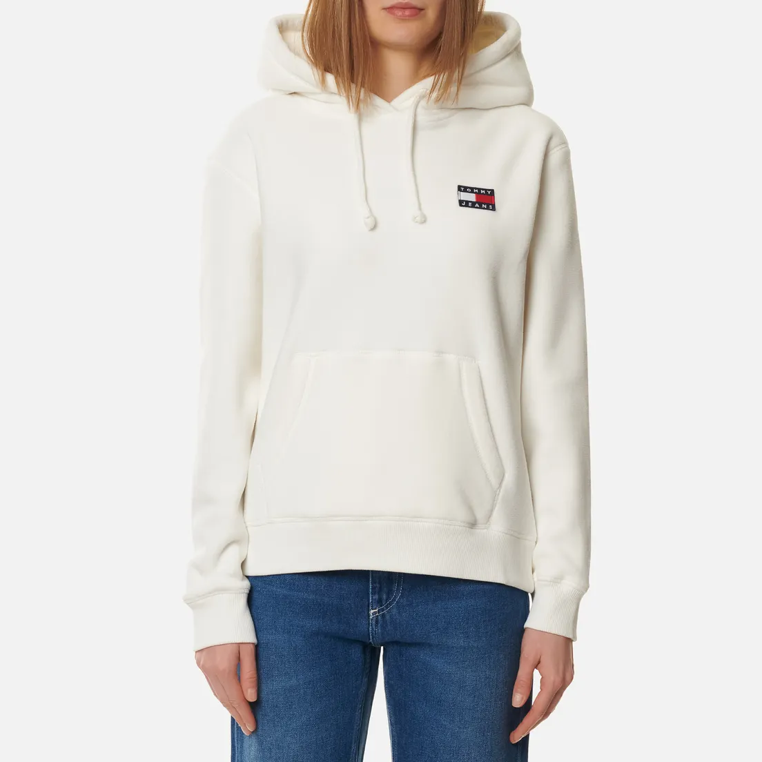 Tommy Jeans Женская толстовка Flag Badge Polar Fleece Hoody