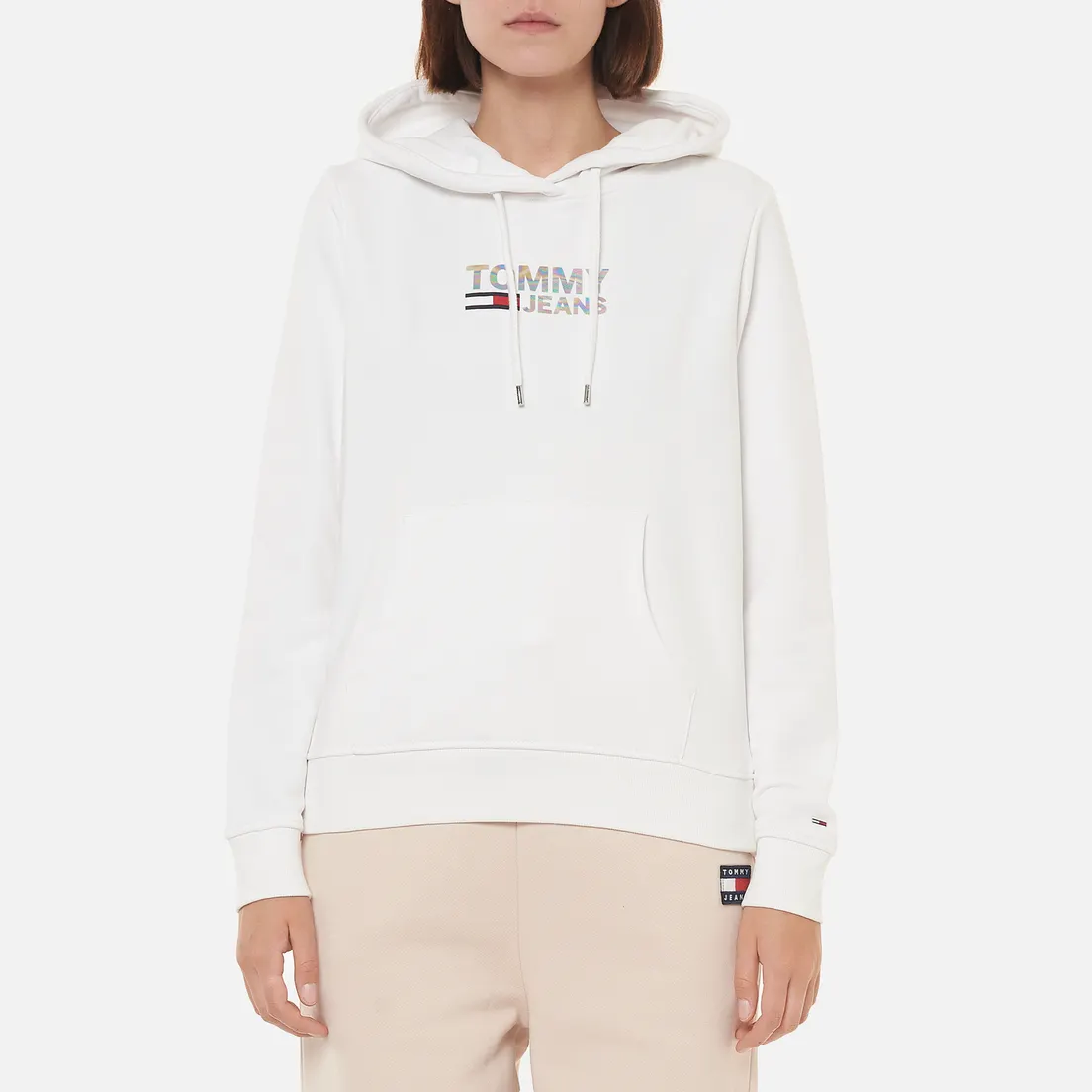 Tommy Jeans Женская толстовка Slim Metal Corp Logo Hoodie