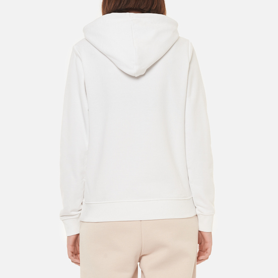 Женская толстовка Tommy Jeans Slim Metal Corp Logo Hoodie White
