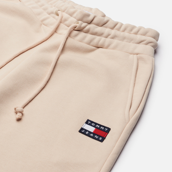 Женские брюки Tommy Jeans Tommy Badge Relaxed Joggers Smooth Stone