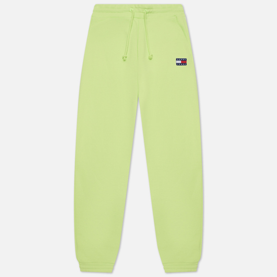 Женские брюки Tommy Jeans Tommy Badge Relaxed Fit Joggers Faded Lime