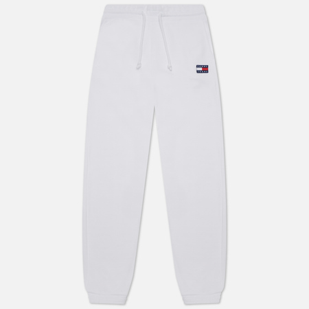 Женские брюки Tommy Jeans Tommy Badge Relaxed Fit Joggers, цвет белый, размер M